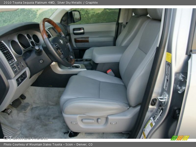 Silver Sky Metallic / Graphite 2010 Toyota Sequoia Platinum 4WD
