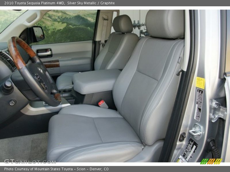 Silver Sky Metallic / Graphite 2010 Toyota Sequoia Platinum 4WD