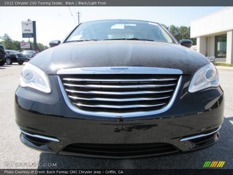 Black / Black/Light Frost 2012 Chrysler 200 Touring Sedan