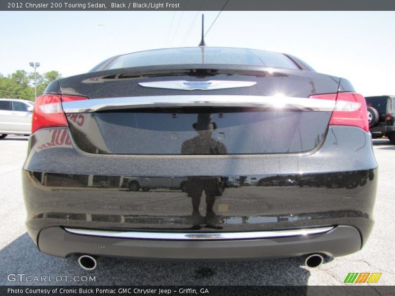 Black / Black/Light Frost 2012 Chrysler 200 Touring Sedan