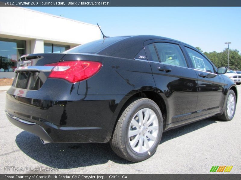 Black / Black/Light Frost 2012 Chrysler 200 Touring Sedan