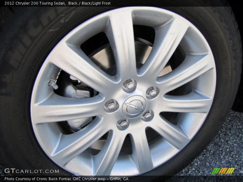 Black / Black/Light Frost 2012 Chrysler 200 Touring Sedan
