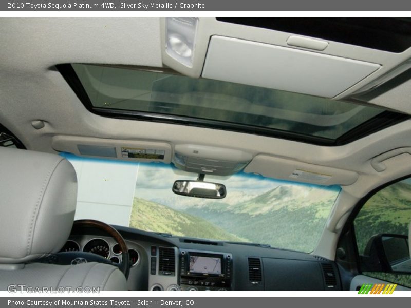 Silver Sky Metallic / Graphite 2010 Toyota Sequoia Platinum 4WD