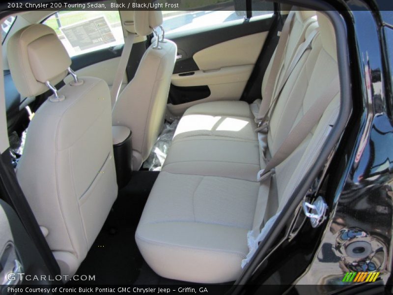 Black / Black/Light Frost 2012 Chrysler 200 Touring Sedan