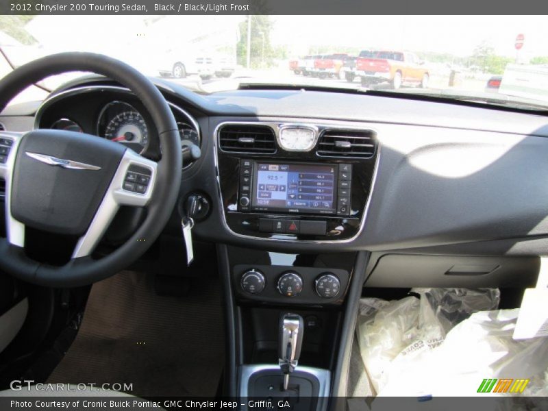 Black / Black/Light Frost 2012 Chrysler 200 Touring Sedan