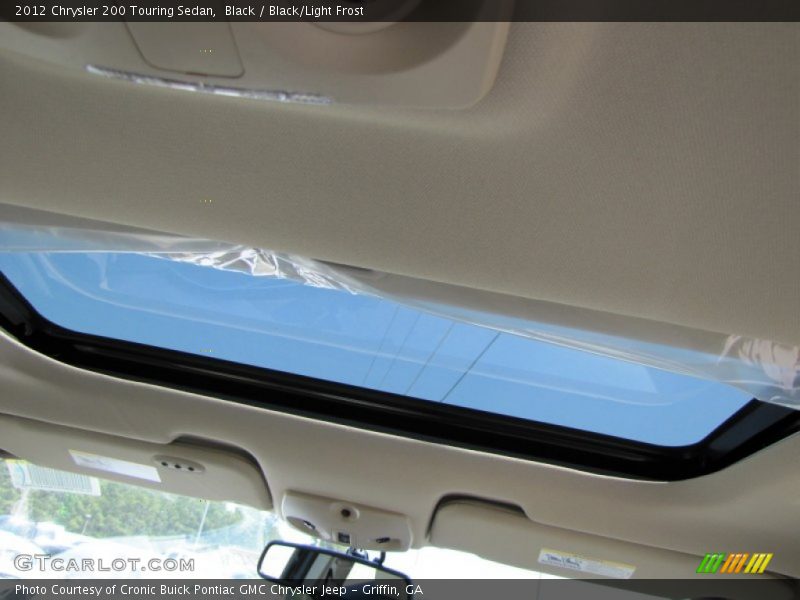 Black / Black/Light Frost 2012 Chrysler 200 Touring Sedan