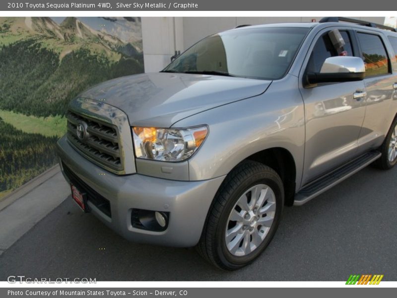 Silver Sky Metallic / Graphite 2010 Toyota Sequoia Platinum 4WD