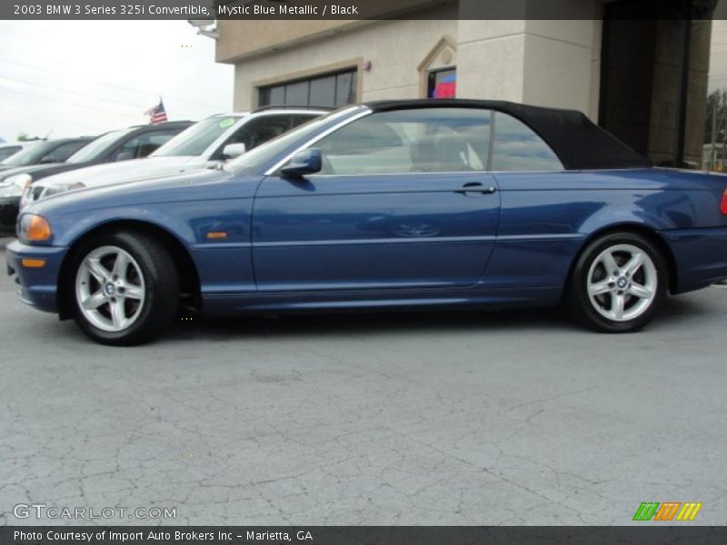 Mystic Blue Metallic / Black 2003 BMW 3 Series 325i Convertible