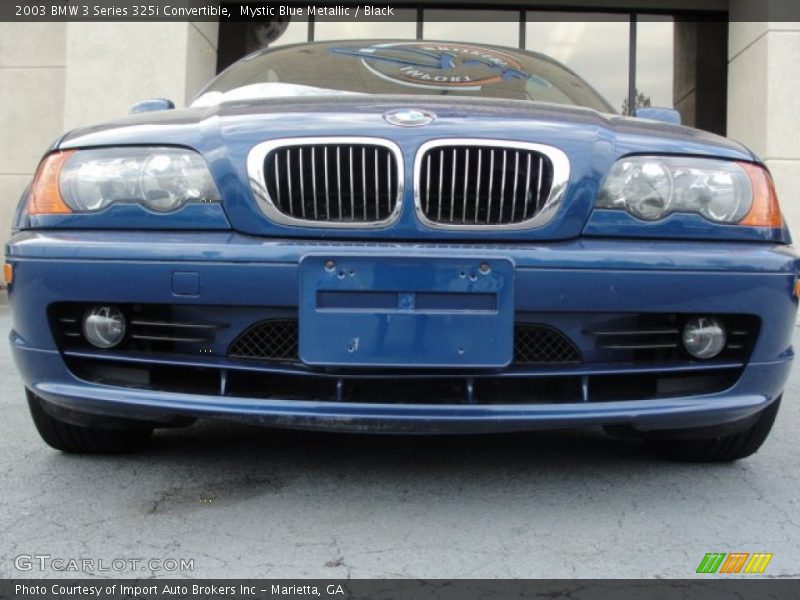 Mystic Blue Metallic / Black 2003 BMW 3 Series 325i Convertible