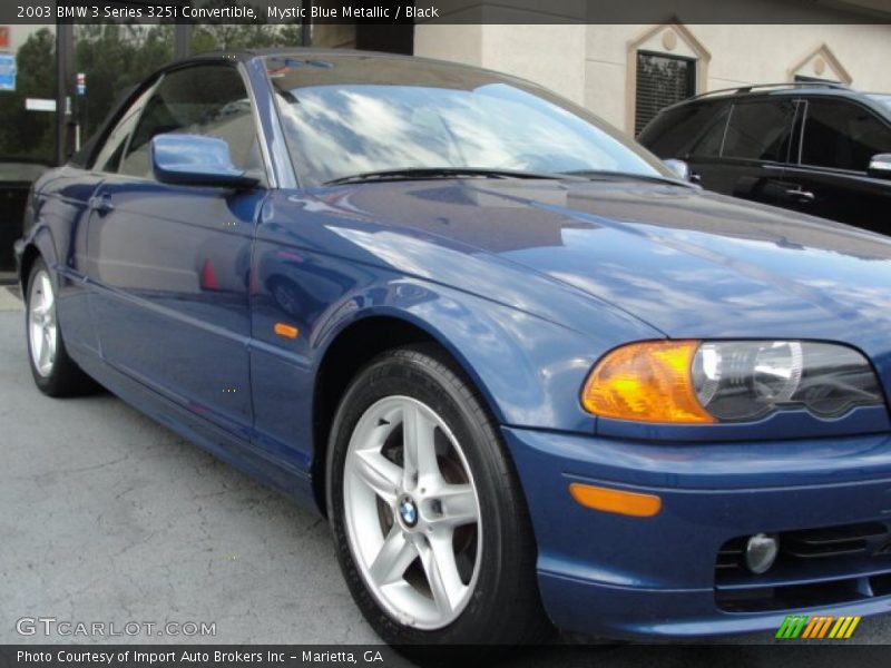 Mystic Blue Metallic / Black 2003 BMW 3 Series 325i Convertible