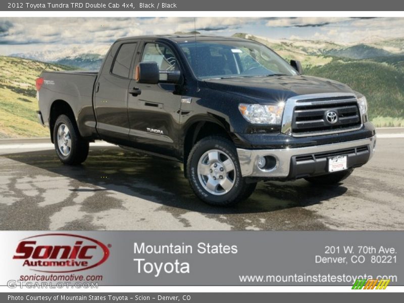 Black / Black 2012 Toyota Tundra TRD Double Cab 4x4