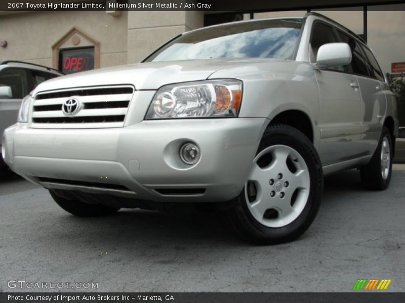 Millenium Silver Metallic / Ash Gray 2007 Toyota Highlander Limited