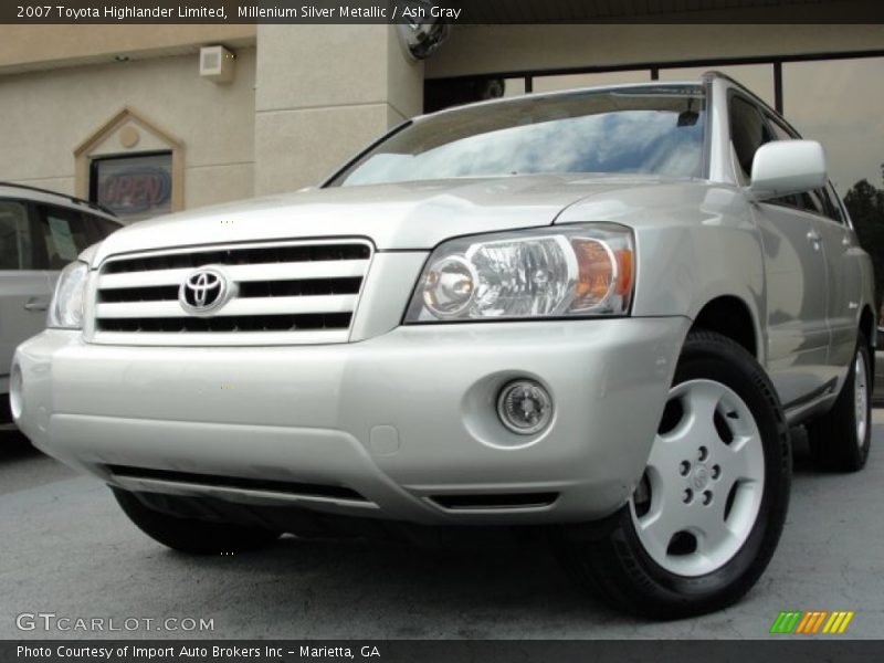 Millenium Silver Metallic / Ash Gray 2007 Toyota Highlander Limited