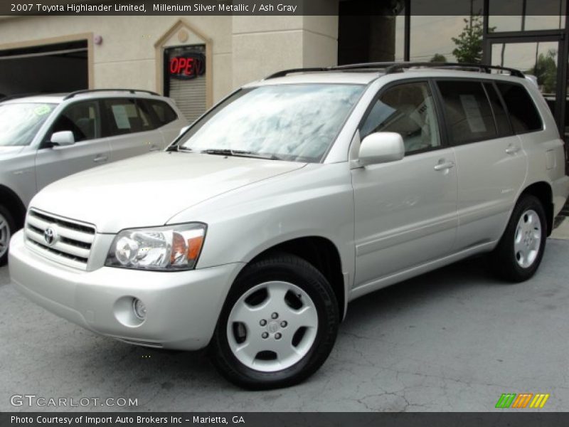 Millenium Silver Metallic / Ash Gray 2007 Toyota Highlander Limited