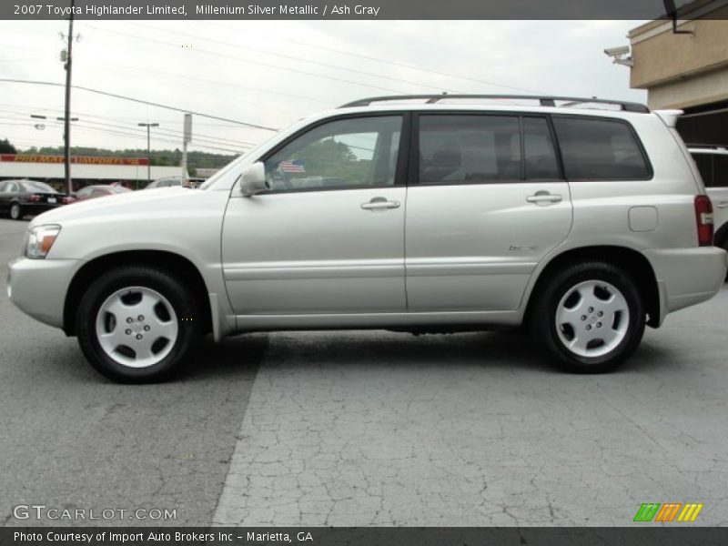 Millenium Silver Metallic / Ash Gray 2007 Toyota Highlander Limited