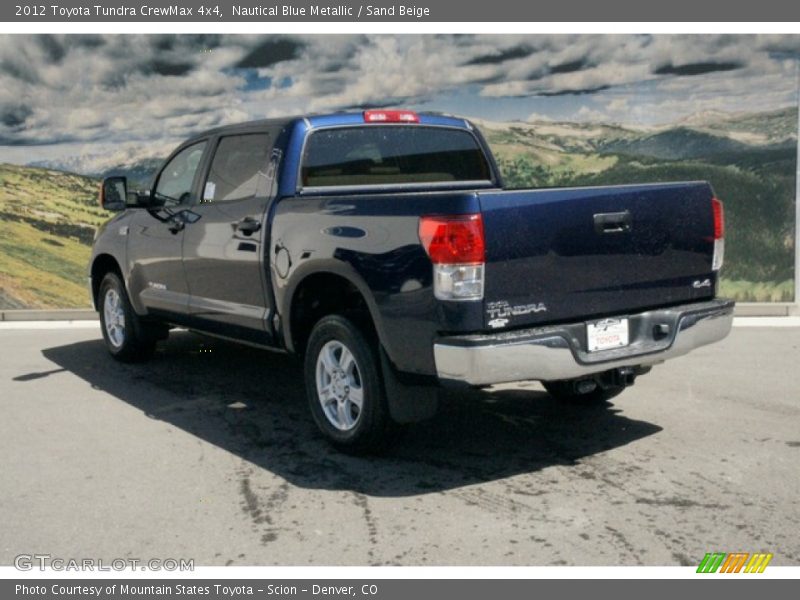 Nautical Blue Metallic / Sand Beige 2012 Toyota Tundra CrewMax 4x4