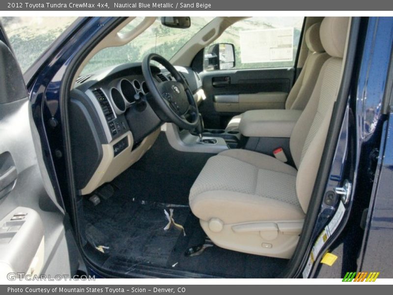 Nautical Blue Metallic / Sand Beige 2012 Toyota Tundra CrewMax 4x4