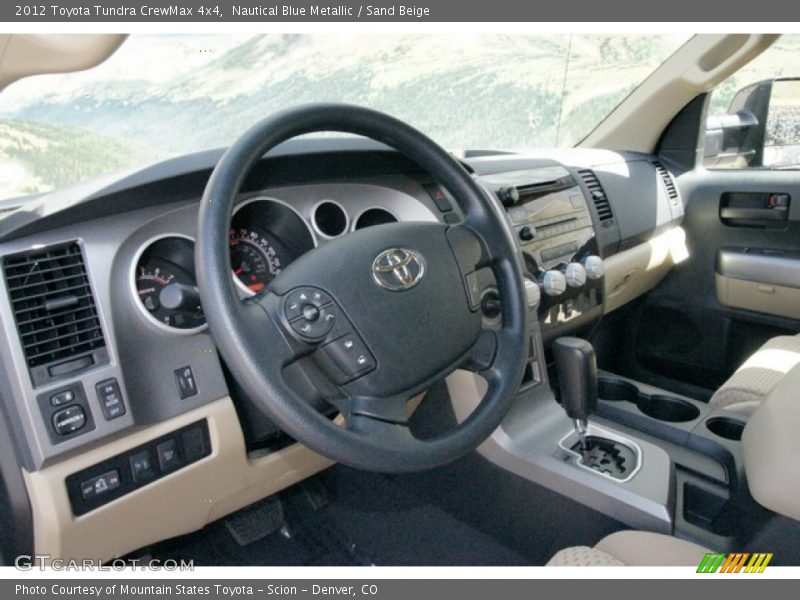 Nautical Blue Metallic / Sand Beige 2012 Toyota Tundra CrewMax 4x4