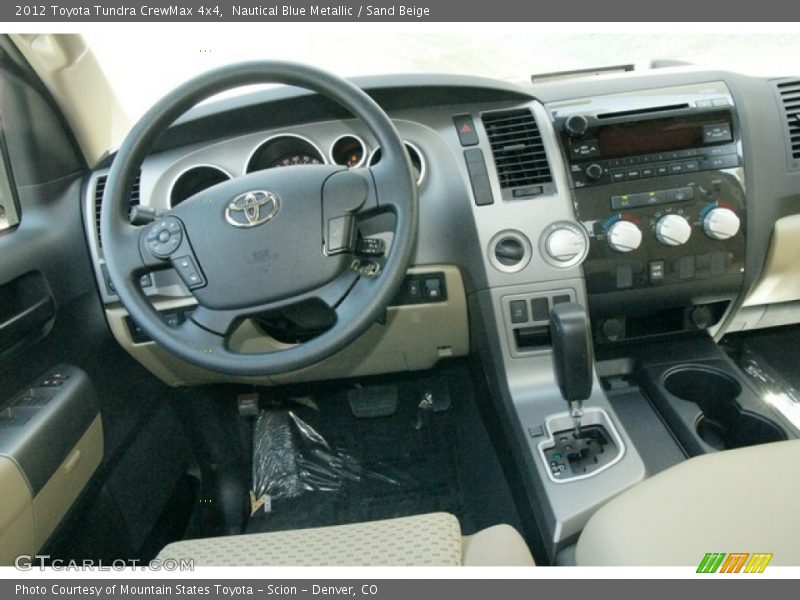 Nautical Blue Metallic / Sand Beige 2012 Toyota Tundra CrewMax 4x4