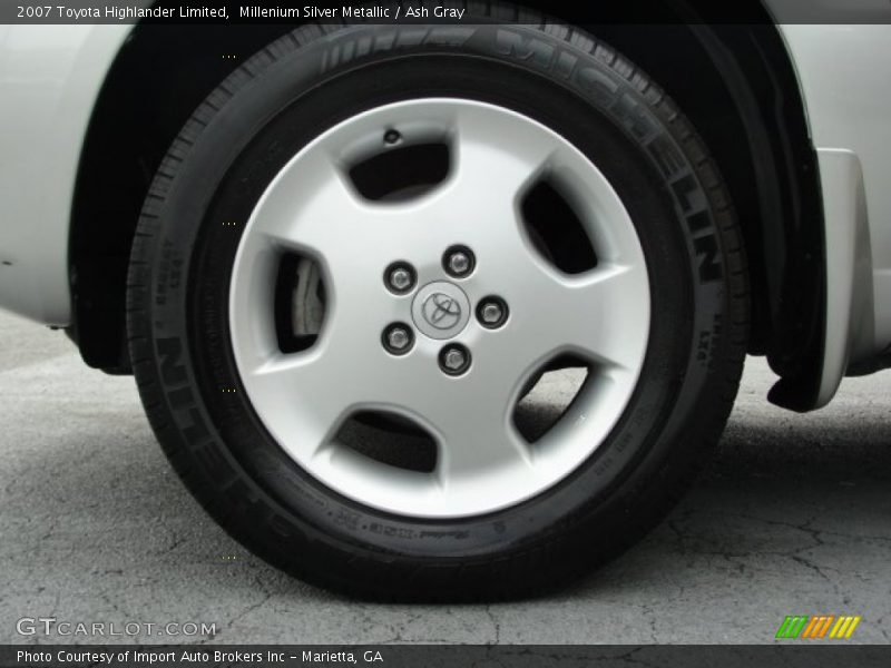 Millenium Silver Metallic / Ash Gray 2007 Toyota Highlander Limited