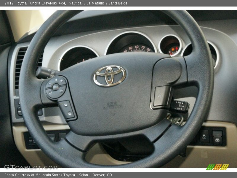 Nautical Blue Metallic / Sand Beige 2012 Toyota Tundra CrewMax 4x4