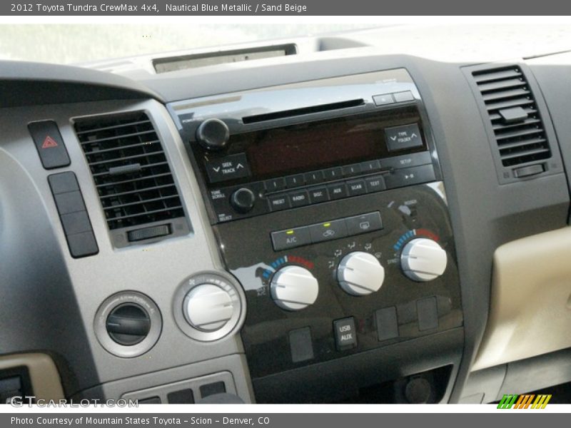 Nautical Blue Metallic / Sand Beige 2012 Toyota Tundra CrewMax 4x4