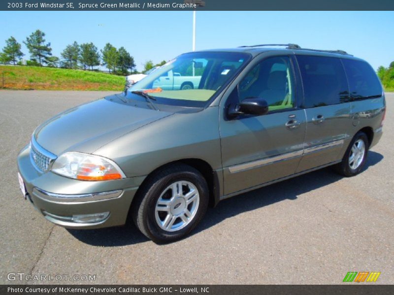 Spruce Green Metallic / Medium Graphite 2003 Ford Windstar SE
