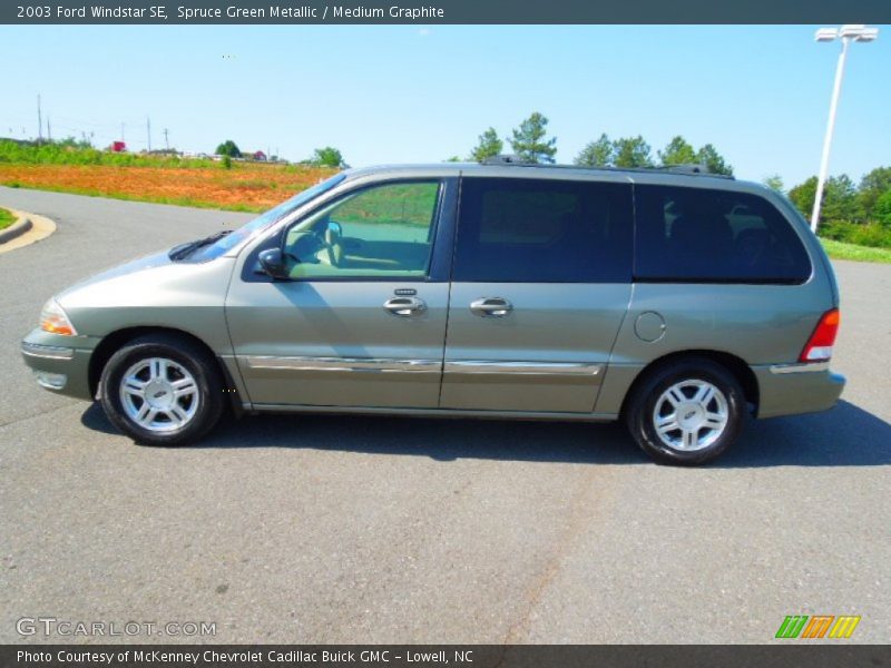 Spruce Green Metallic / Medium Graphite 2003 Ford Windstar SE