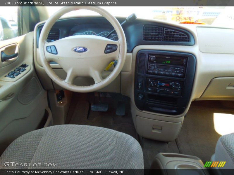 Spruce Green Metallic / Medium Graphite 2003 Ford Windstar SE