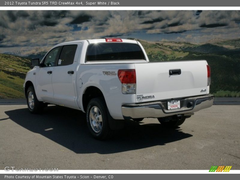 Super White / Black 2012 Toyota Tundra SR5 TRD CrewMax 4x4