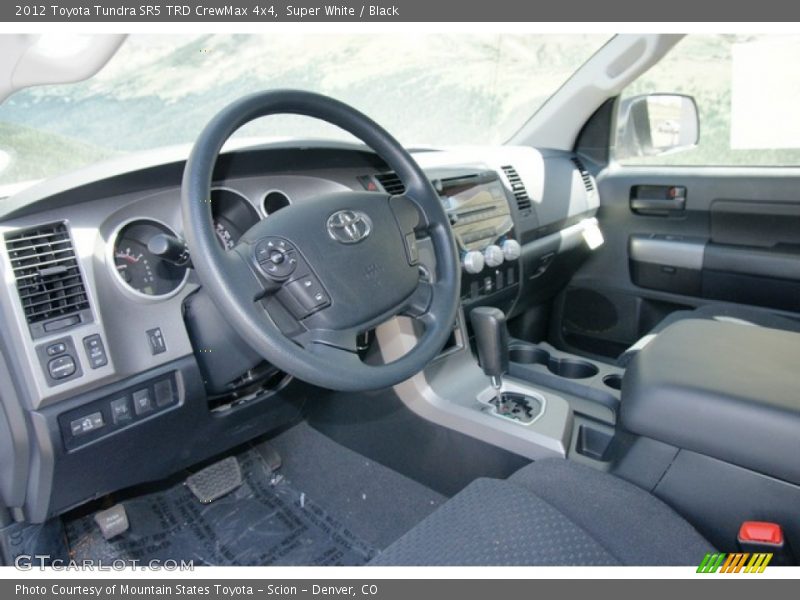 Super White / Black 2012 Toyota Tundra SR5 TRD CrewMax 4x4