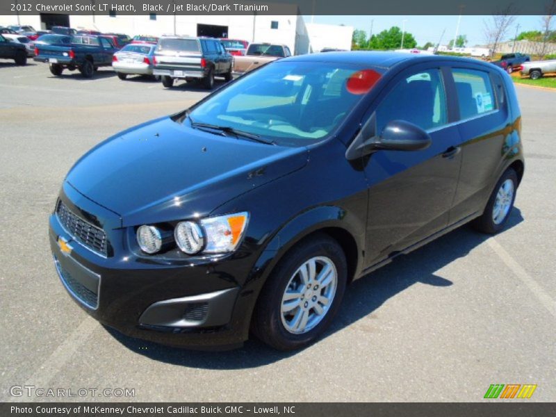 Black / Jet Black/Dark Titanium 2012 Chevrolet Sonic LT Hatch