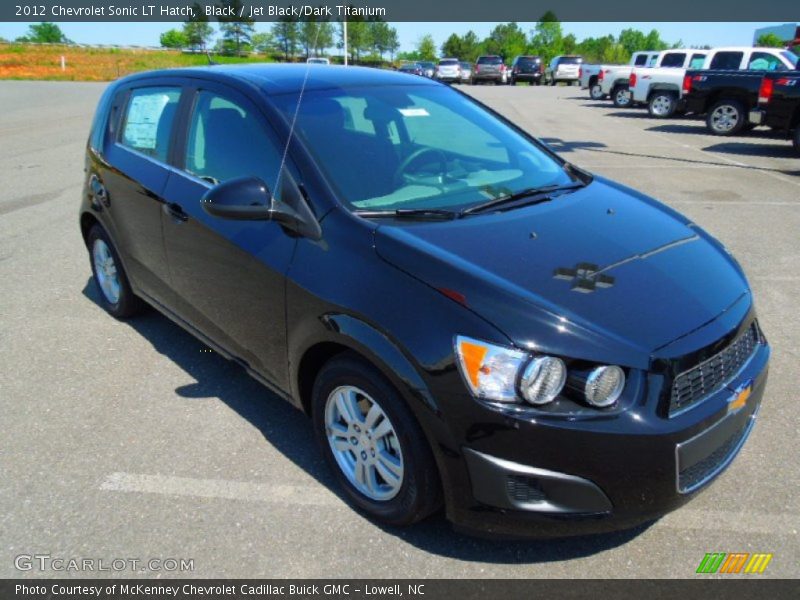 Black / Jet Black/Dark Titanium 2012 Chevrolet Sonic LT Hatch