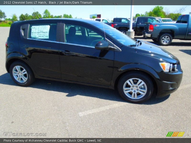 Black / Jet Black/Dark Titanium 2012 Chevrolet Sonic LT Hatch