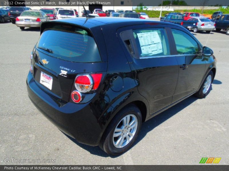 Black / Jet Black/Dark Titanium 2012 Chevrolet Sonic LT Hatch