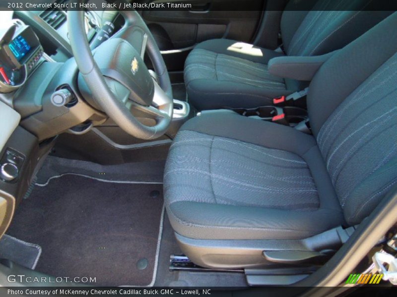 Black / Jet Black/Dark Titanium 2012 Chevrolet Sonic LT Hatch