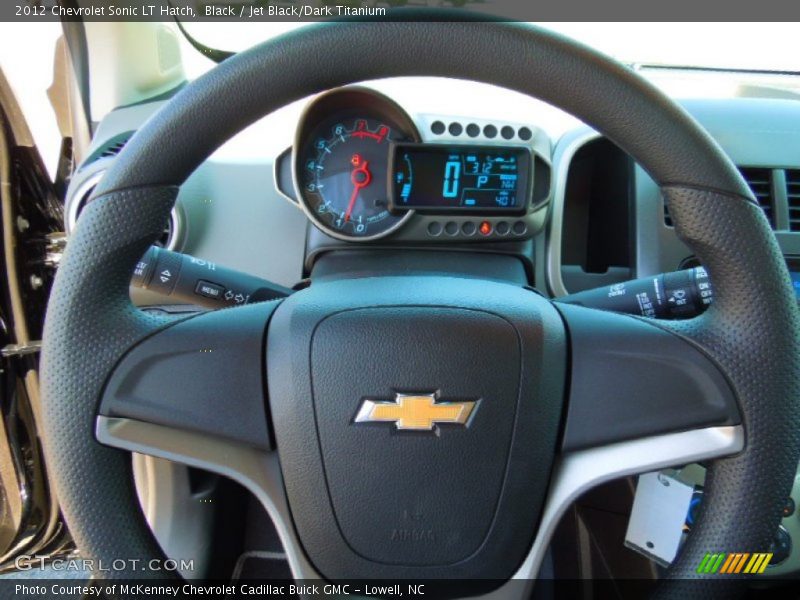 Black / Jet Black/Dark Titanium 2012 Chevrolet Sonic LT Hatch