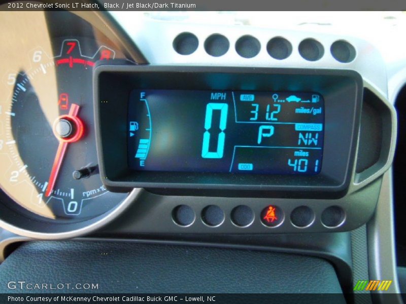 Black / Jet Black/Dark Titanium 2012 Chevrolet Sonic LT Hatch