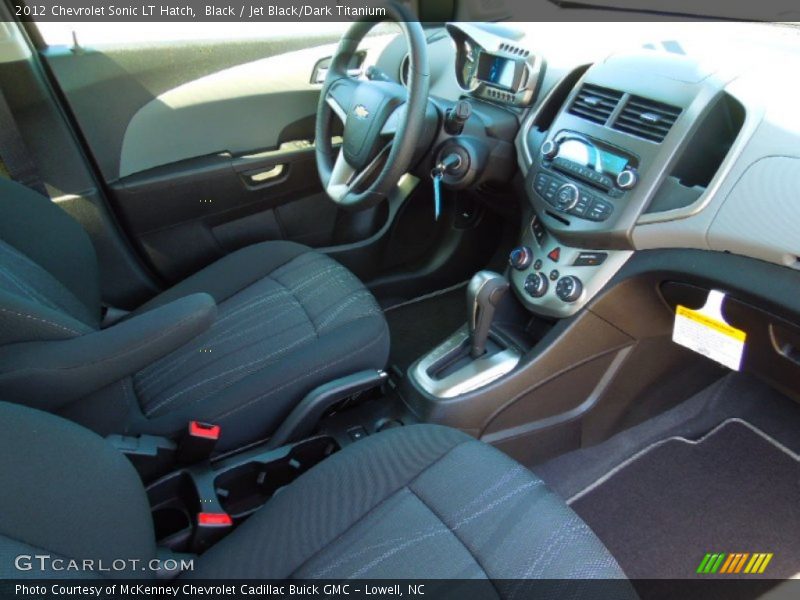 Black / Jet Black/Dark Titanium 2012 Chevrolet Sonic LT Hatch