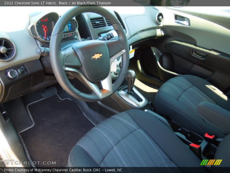 Black / Jet Black/Dark Titanium 2012 Chevrolet Sonic LT Hatch