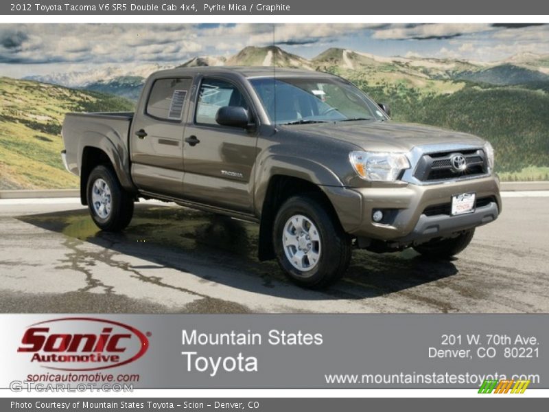 Pyrite Mica / Graphite 2012 Toyota Tacoma V6 SR5 Double Cab 4x4