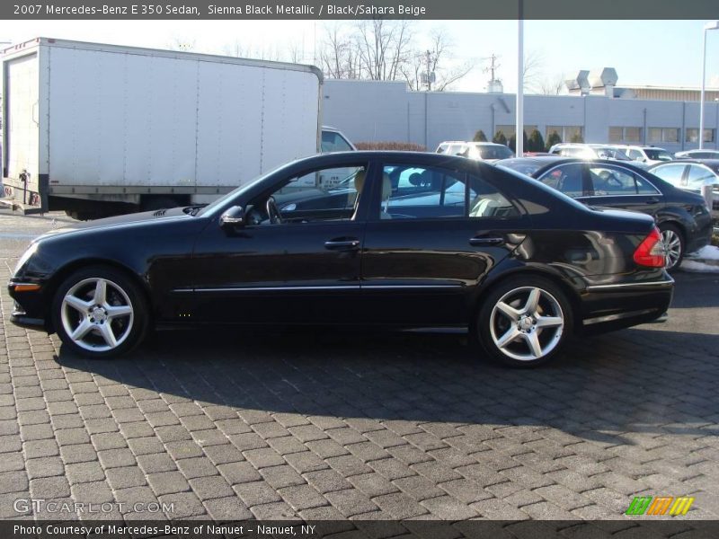 Sienna Black Metallic / Black/Sahara Beige 2007 Mercedes-Benz E 350 Sedan