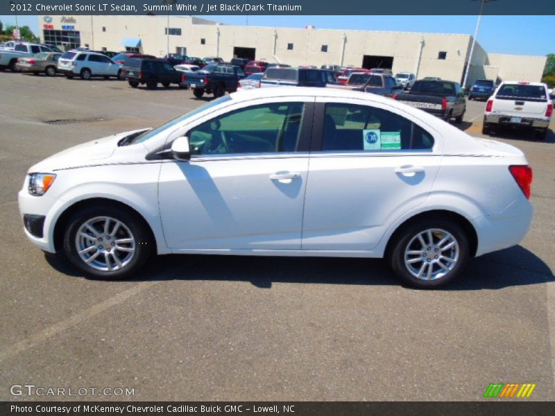 Summit White / Jet Black/Dark Titanium 2012 Chevrolet Sonic LT Sedan
