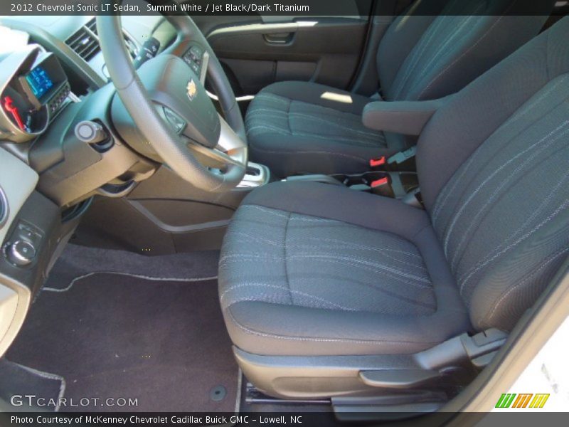 Summit White / Jet Black/Dark Titanium 2012 Chevrolet Sonic LT Sedan