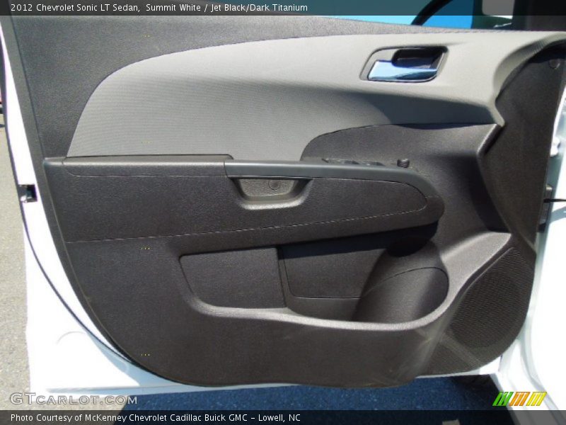 Summit White / Jet Black/Dark Titanium 2012 Chevrolet Sonic LT Sedan