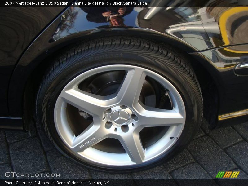 Sienna Black Metallic / Black/Sahara Beige 2007 Mercedes-Benz E 350 Sedan