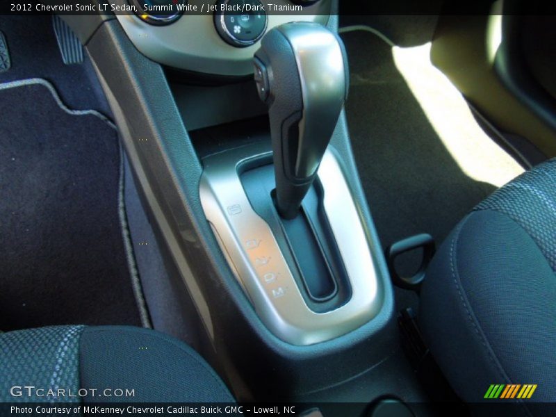 Summit White / Jet Black/Dark Titanium 2012 Chevrolet Sonic LT Sedan