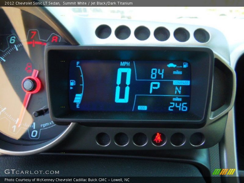 Summit White / Jet Black/Dark Titanium 2012 Chevrolet Sonic LT Sedan