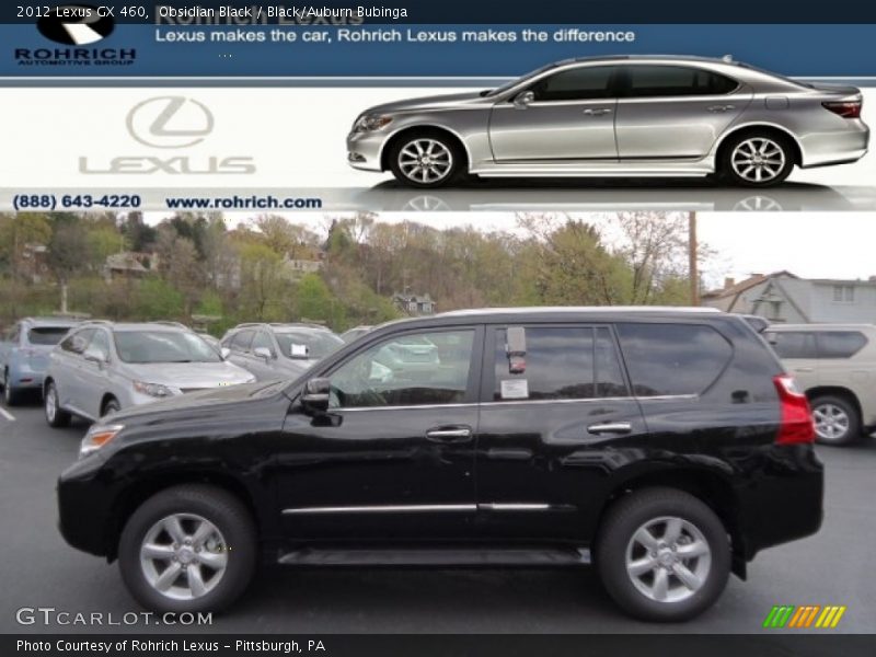 Obsidian Black / Black/Auburn Bubinga 2012 Lexus GX 460