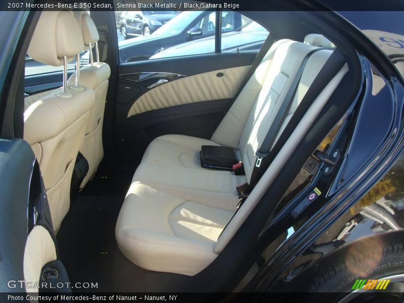 Sienna Black Metallic / Black/Sahara Beige 2007 Mercedes-Benz E 350 Sedan
